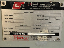 Load image into Gallery viewer, HERTNER 48 Volt Auto 6000 Forklift Battery Charger - TW24-865 - Untested - Used