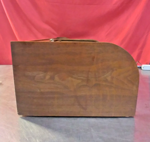 Columbia Records Masterworks Walnut Tambour Cabinet w/ Garrard 3000 Turntable