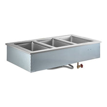 Load image into Gallery viewer, Delfield N8745-D Three Pan Drop In Hot Food Well w/ Drains