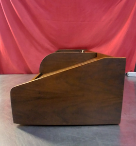 Columbia Records Masterworks Walnut Tambour Cabinet w/ Garrard 3000 Turntable