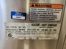 Load image into Gallery viewer, VULCAN STEAMER VPX3 3 Pan, Set for 3PH, COUNTERTOP 208V