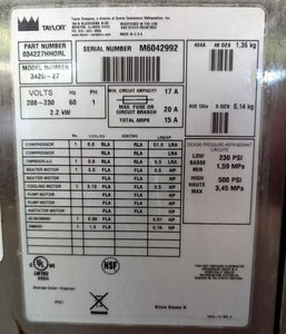 Taylor 342D-27 Frozen Non-Carbonated Beverage Machine, Two Flavors, Two Mixers