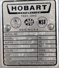 Load image into Gallery viewer, Hobart 5614 Commercial Meat Saw, 2 hp, 1725 rpm, 3 Phase
