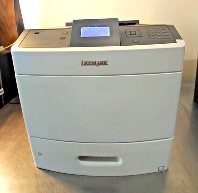Lexmark T654dn Monochrome Laser Printer w/ 3 Drawers 934746 Pages Still Working