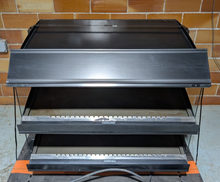 Load image into Gallery viewer, Hatco HXMS-36D Heated LED Merchandiser 36" Double Slanted Shelves