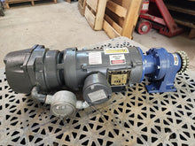 Load image into Gallery viewer, Baldor .75HP Explosion Proof Gear Motor 208/230V 1PH 56C 15:1 Ratio w/ Brake