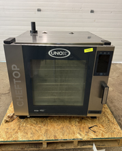 Load image into Gallery viewer, 2023 UNOX XAVC-06FS-GPRM-BB Full Size Nat Gas Combi Oven w/ Stand