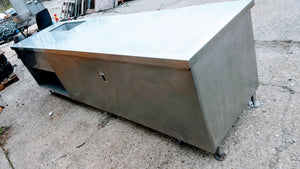DELFIELD CUSTOM STAINLESS STEEL PREP TABLE/ SINGLE WELL WARMER