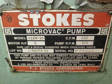 Load image into Gallery viewer, Stokes 212H-10 Microvac Pump 5 HP - USED