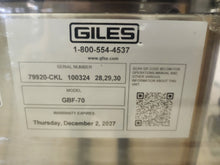 Load image into Gallery viewer, Giles GBF-70 Triple Vat Electric Fryer - 3 Bank System - 210lb Capacity - NEW