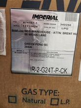 Load image into Gallery viewer, Imperial IR-2-G24T-P-CK 36in 2 Gas Burner Restaurant Range w/24in Griddle &amp; Oven