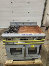 Load image into Gallery viewer, Imperial IR-2-G24T-P-CK 36in 2 Gas Burner Restaurant Range w/24in Griddle &amp; Oven