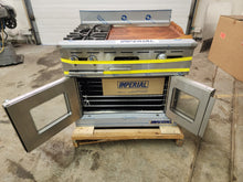 Load image into Gallery viewer, Imperial IR-2-G24T-P-CK 36in 2 Gas Burner Restaurant Range w/24in Griddle &amp; Oven