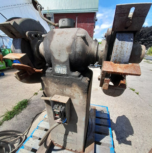 Cincinnati Double End Pedestal Grinder, Model 103, Type HEA w/ 14" Wheel, 5HP