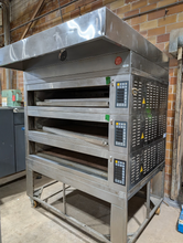 Load image into Gallery viewer, 2016 MIWE Electric 3 Decks Oven Bread Artesian Baking Steam Oven 208 V, 3 Phase