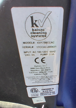 Load image into Gallery viewer, Kaivac 1750CCAC Blue, Refrigeration Unit, Cooler Case Cleaning Machine, AC Power