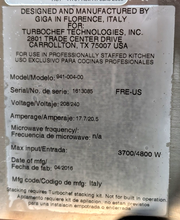 Load image into Gallery viewer, TurboChef Fire Pizza Oven 941-004-00, Single Ventless Countertop Pizza Oven