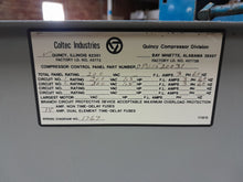 Load image into Gallery viewer, 1.5 HP QUINCY Twin Reciprocating Air Compressor System, 60 Gallon Tank MQC01006D