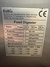 Load image into Gallery viewer, 2018 ExBio EX-100 Food Digester, Mobile