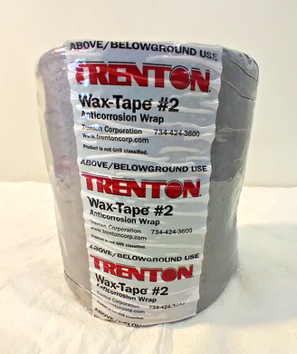 1 Case ~ Wax-Tape #2 Self-Firming Anti-Corrosion Wrap, Above & Below Ground Use