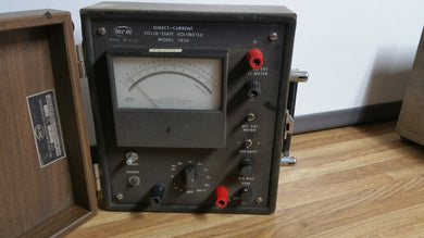 Vintage MC Miller Co. - Direct Current Solid State Voltmeter Model 383A In Case