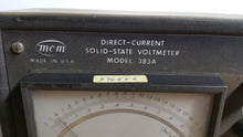 Load image into Gallery viewer, Vintage MC Miller Co. - Direct Current Solid State Voltmeter Model 383A In Case