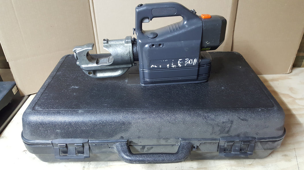 HUSKIE REC-3510 12Ton Cordless Battery Hydraulic Crimper Crimping Tool with Case