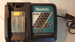Makita DC18RC Li-ion & Ni-MH 7.2 Fast Charger