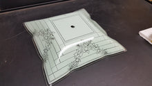 Load image into Gallery viewer, Square Ceiling Light Glass Cover Mid-Century Vintage - Light Mint