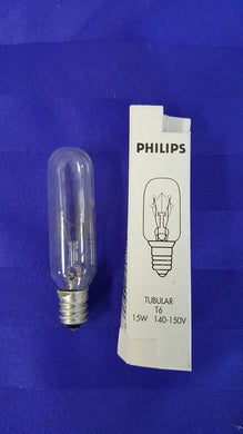 (x8) Philips Tubular Lamp Clear 15T6 140/150V 15W - NEW