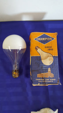 (X12) CHAMPION 500W 130V LAMP Bulb White Bowl - New