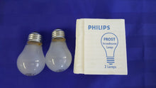 Load image into Gallery viewer, (x24) PHILIPS 2/PK 15A15 15W 120/130V Appliance Lamp Bulb Frost - NEW
