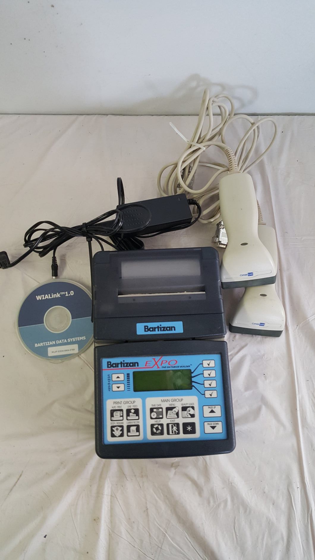 BARTIZAN EXPO DATABASE BUILDER w/ Software and Hand Scanners