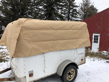 Load image into Gallery viewer, Military Grade Trailer Top Cargo Cover Tarp Color Tan -  P/N8382966-1