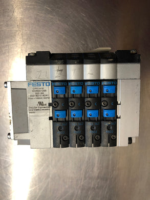 FESTO CPV-14-VI 18210 - BLOCK w/ Solenoid CPV14-GE-MP-4 Attached - Used