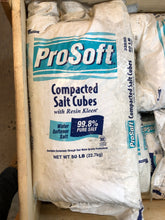 Load image into Gallery viewer, ProSoft Water Compacted Salt Cubes - Water Softener w/ Resin Kleen - 50 lbs. Bag