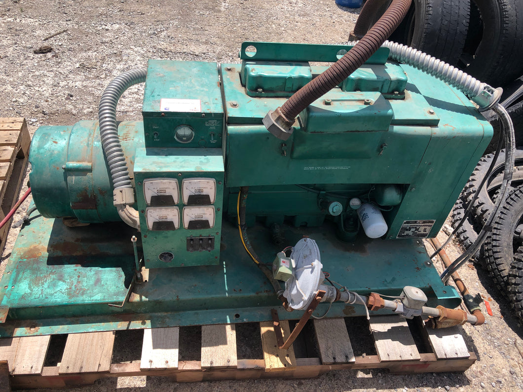 ONAN Electric Plant - 15JC-4R/3858K - Gasoline - 120/208V - 1800 RPMs - 3 Phase