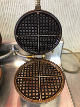 Load image into Gallery viewer, WELLS MANUFACTURING Restaurant Double 7&quot; Waffle Maker - Model L-12 - WORKS!