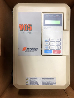 SAFTRONICS VG5 Vetor Control AC Drive - CIMR-G5U45P5 - 380-460V - 3 PH - PARTS!