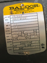 Load image into Gallery viewer, BALDOR Single Phase Motor - JML1409T - 5 HP - 184JM Frame - 230V 21.5A - 3500RPM