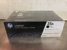 Load image into Gallery viewer, New Genuine HP Black Toner Cartridge - 35A - Dual Pack