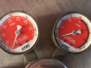 Acetylene Gas Welding Regulator - CGA 510 - 88A2 - R-2715510 - L-TEC Gauges