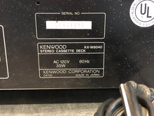 Load image into Gallery viewer, KENWOOD Double Cassette Deck Player Recorder - KX-W8040 - Good Condition - Used