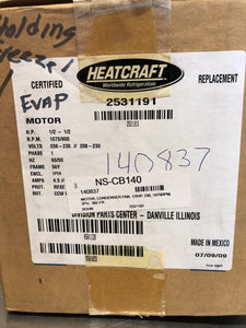 MARATHON MOTORS HWH 56A11028D - 1/2 HP - Frame 56Y - 1 Phase - 1075 RPMs - NEW