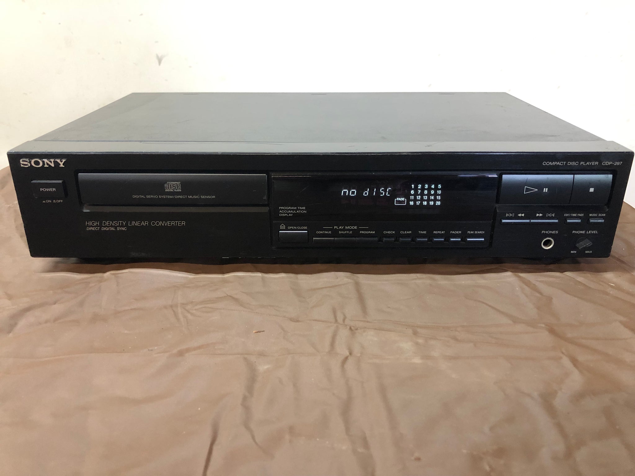 Sony CDP-S-27 CD Hifi vintage Réparations