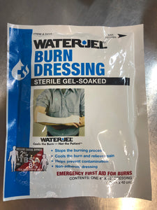WATER JEL Burn Dressing - Single Packets - Multiple Sizes! - Open Box - Expired