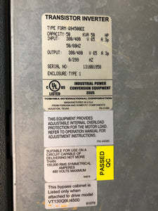 Toshiba Q9 Adjustable Speed Drive - VT130Q9U4500 - 3 HP - 380/480 V - 65 A Input