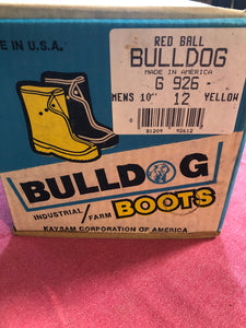 Kaysam Bulldog OG Industrial/Farm Boots Over The Shoe Size 12 Yellow 10"
