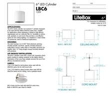 Load image into Gallery viewer, PRESCOLITE LiteBox 6&quot; LED Cylinder LBC6 120V Surface Mount