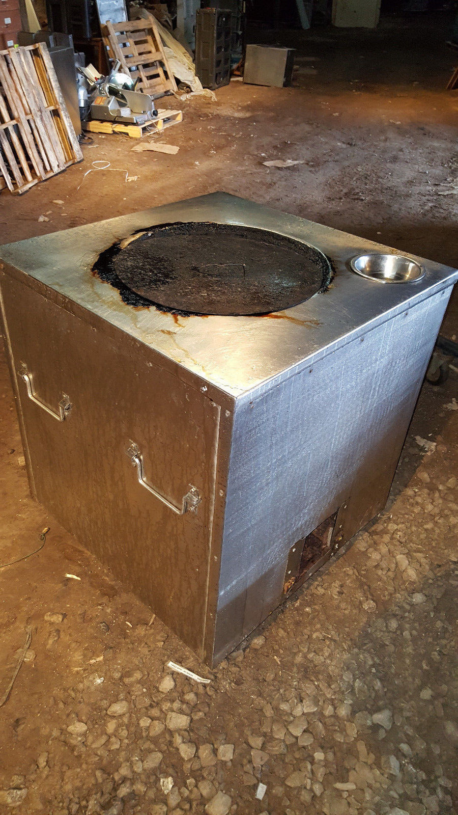 Stainless Steel Tandoori Clay Indian Oven, Natural Gas, one burner, 32